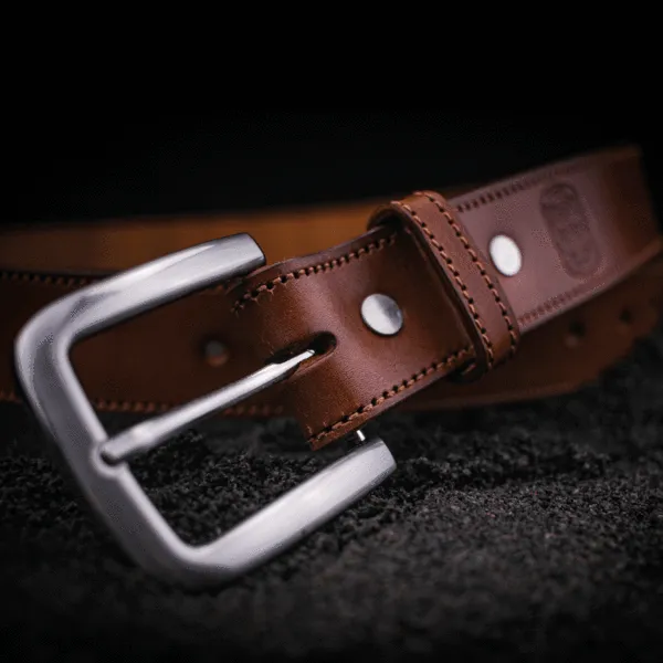 35mm Stitched Gent's Belt