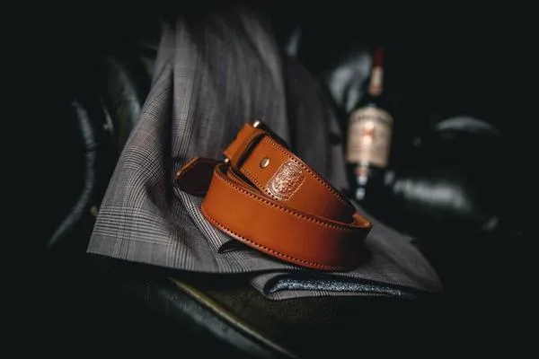 35mm Stitched Gent's Belt