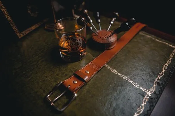 35mm Stitched Gent's Belt