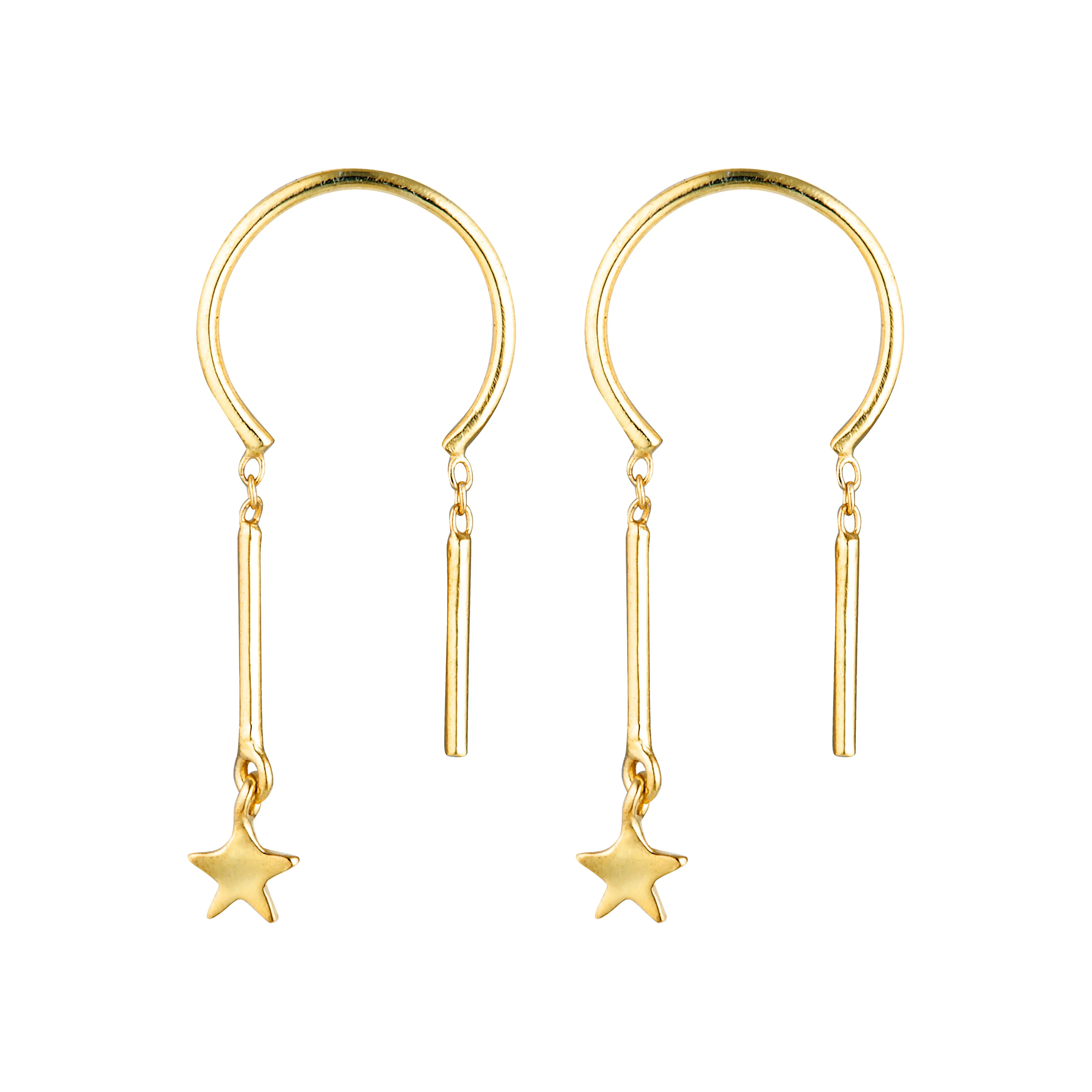 Baby Star Chime Earrings - Gold