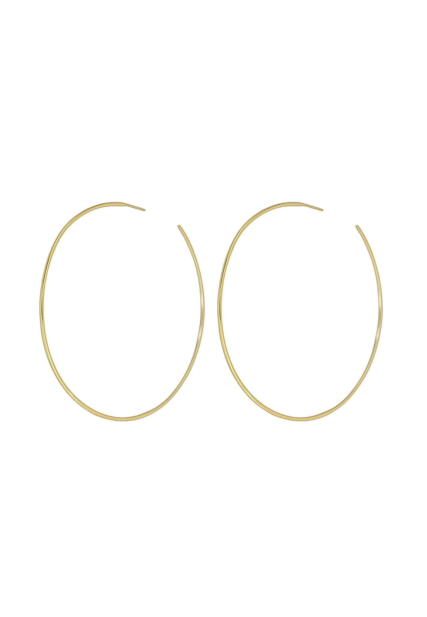 Bergamo Long Hoop Earrings