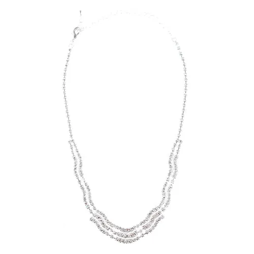 Bridal Wedding Jewelry Crystal Rhinestone Necklace Earrings Bracelet Set J716 SV