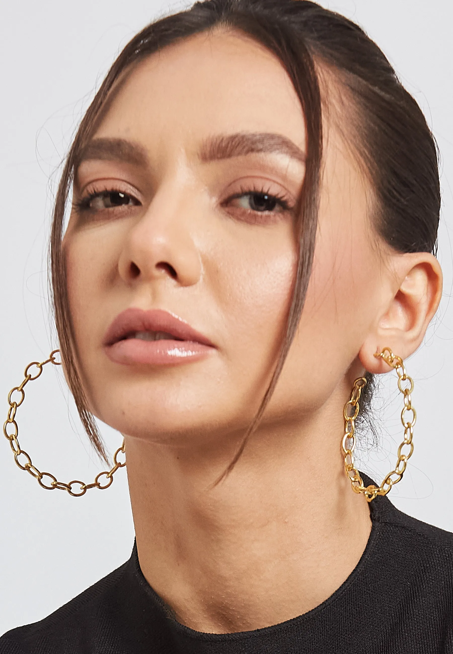 Chain Hoop Earrings