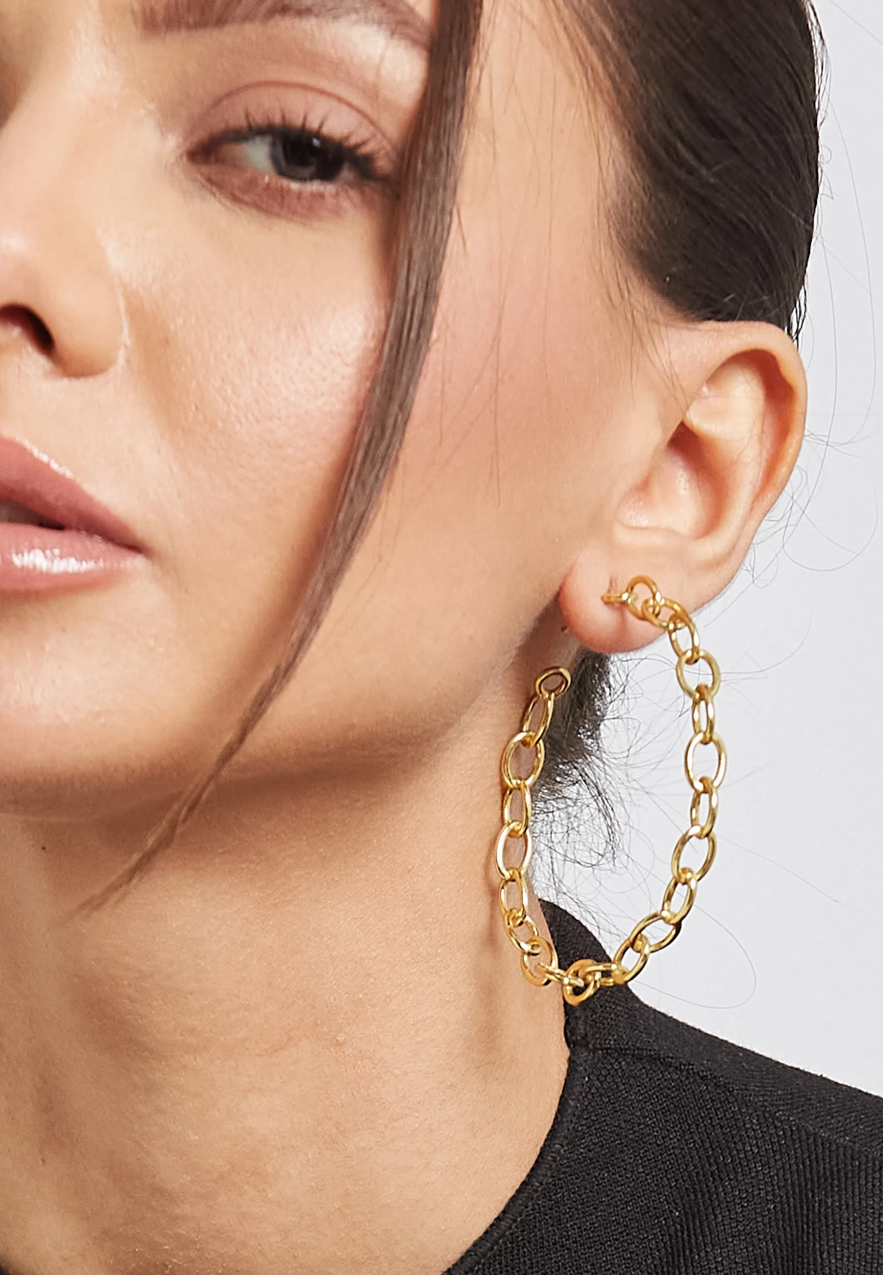 Chain Hoop Earrings