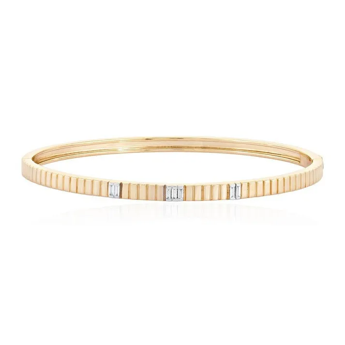 Chic Horizon Bangle Bracelet