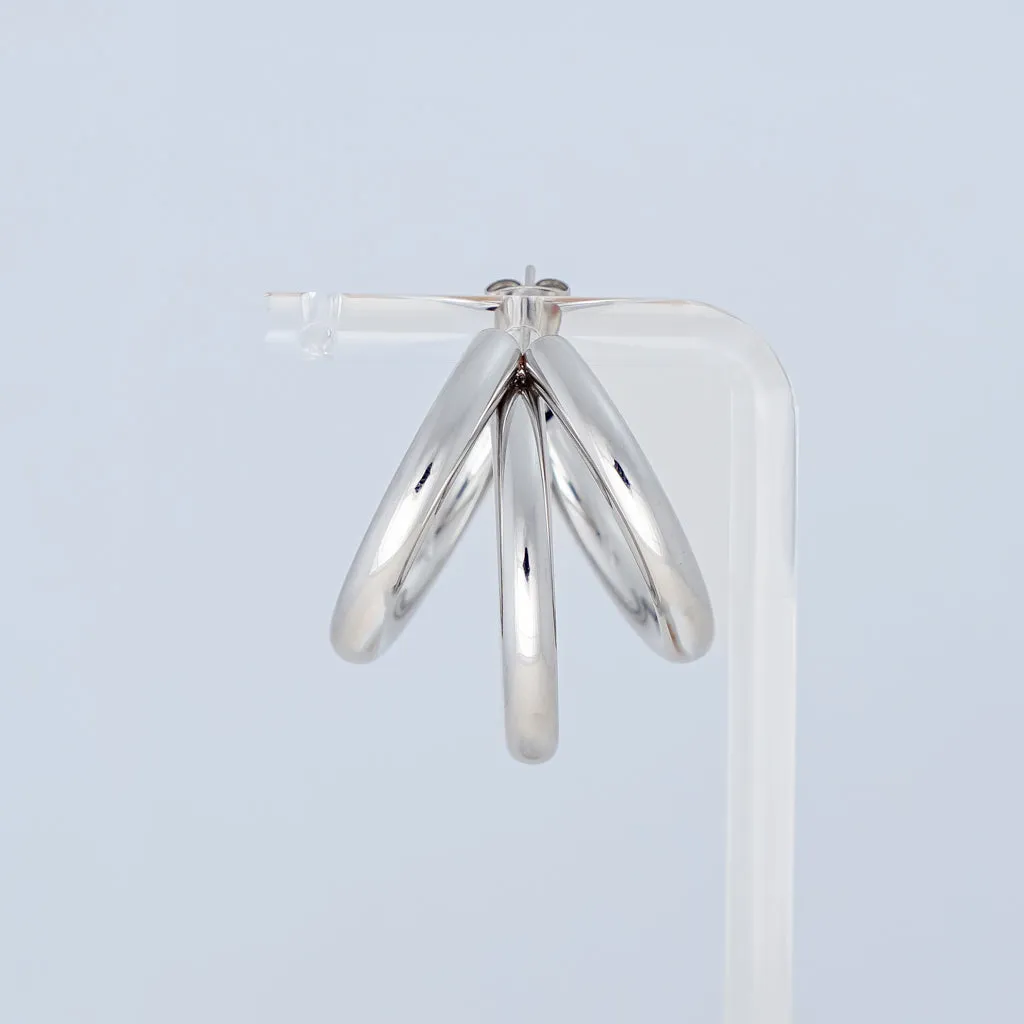 Chunky Lines Open Hoop