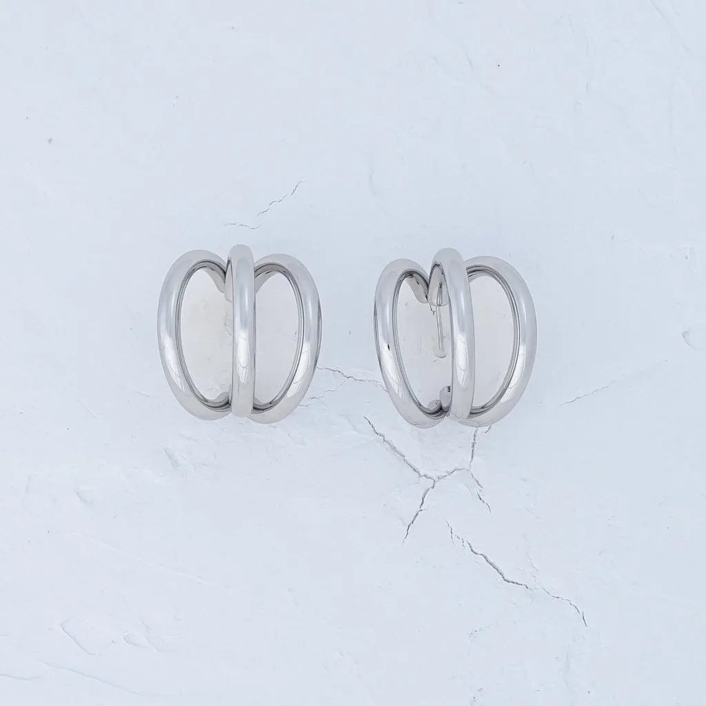 Chunky Lines Open Hoop