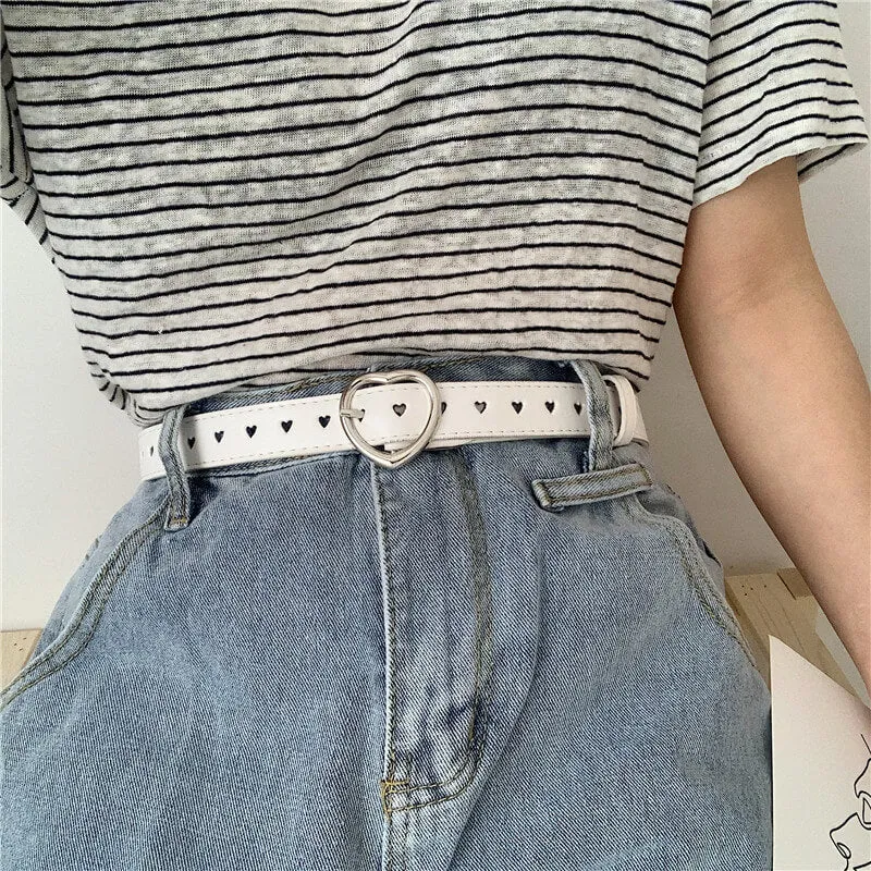 Heart Buckle Love Aesthetic Belt