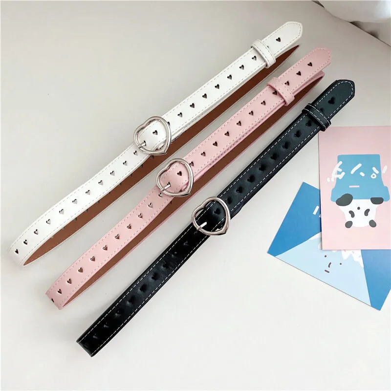 Heart Buckle Love Aesthetic Belt