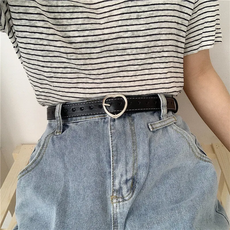 Heart Buckle Love Aesthetic Belt