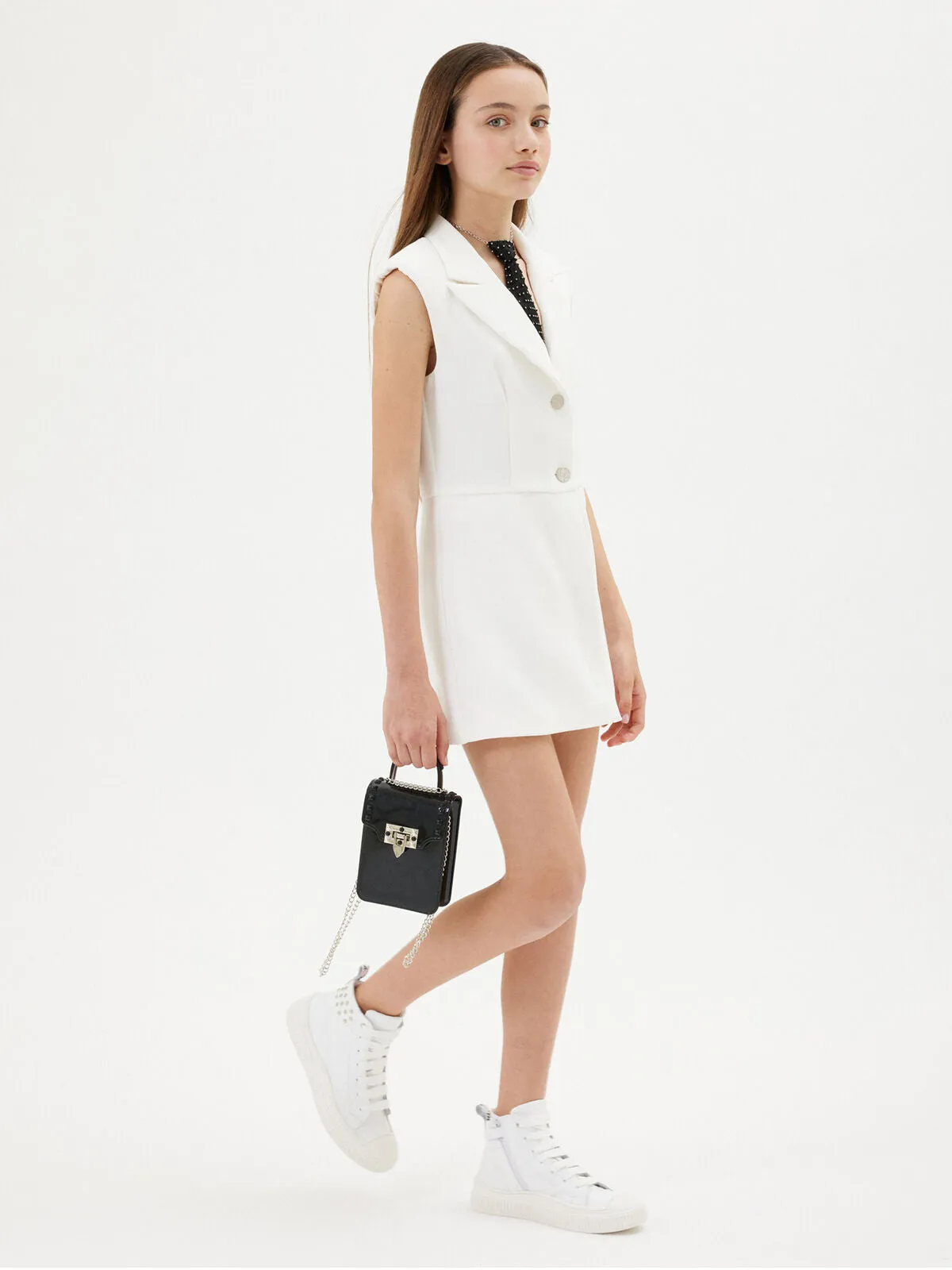 Monnalisa-Girl's Mini shoulder bag with studs-49E002-90