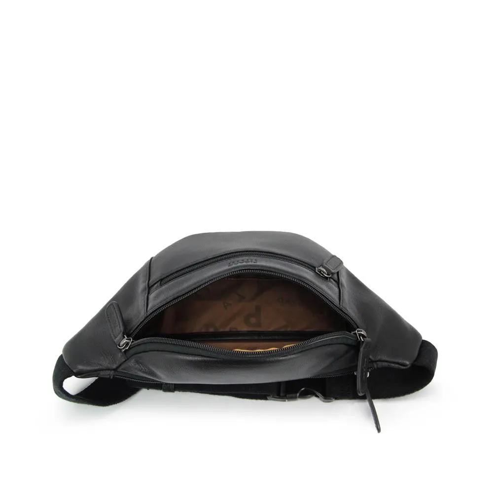 Picard Mobile Men's Leather Waist Pouch (Black)