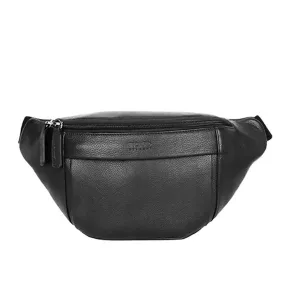 Picard Mobile Men's Leather Waist Pouch (Black)