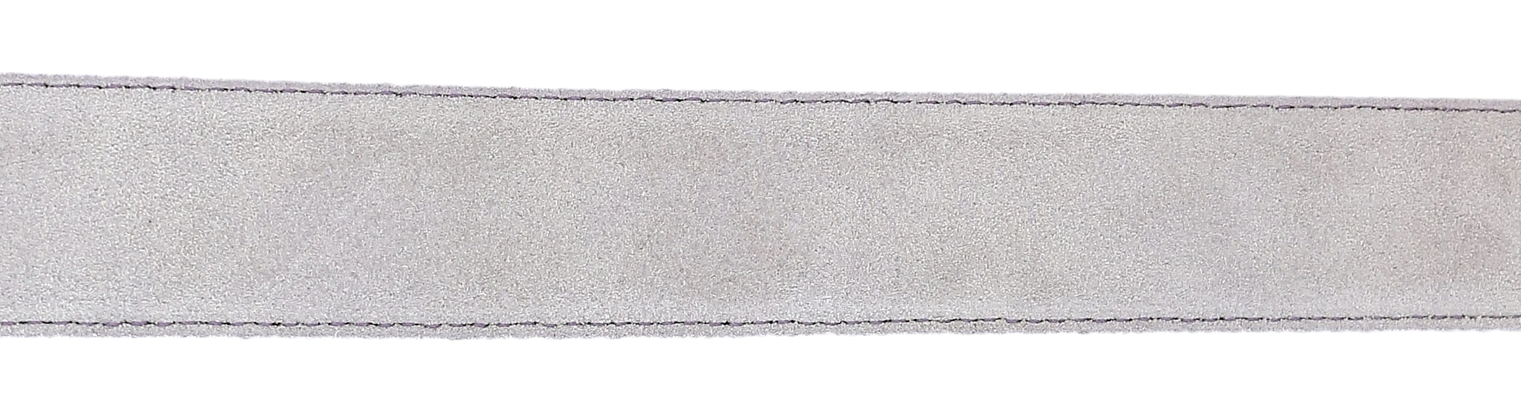 Pierre Cardin Suede Lilac Classic Silver D-Ring Adjustable Belt Adjustable Mens Belt-
