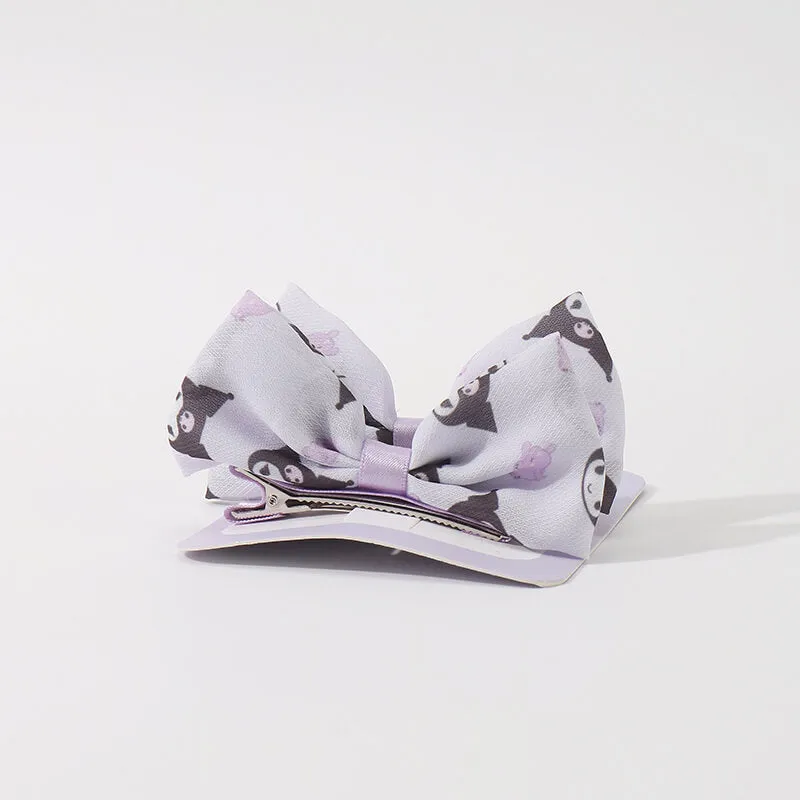 Sanrio 2pcs Set Bow Decor Chiffon Alligator Hair Clips